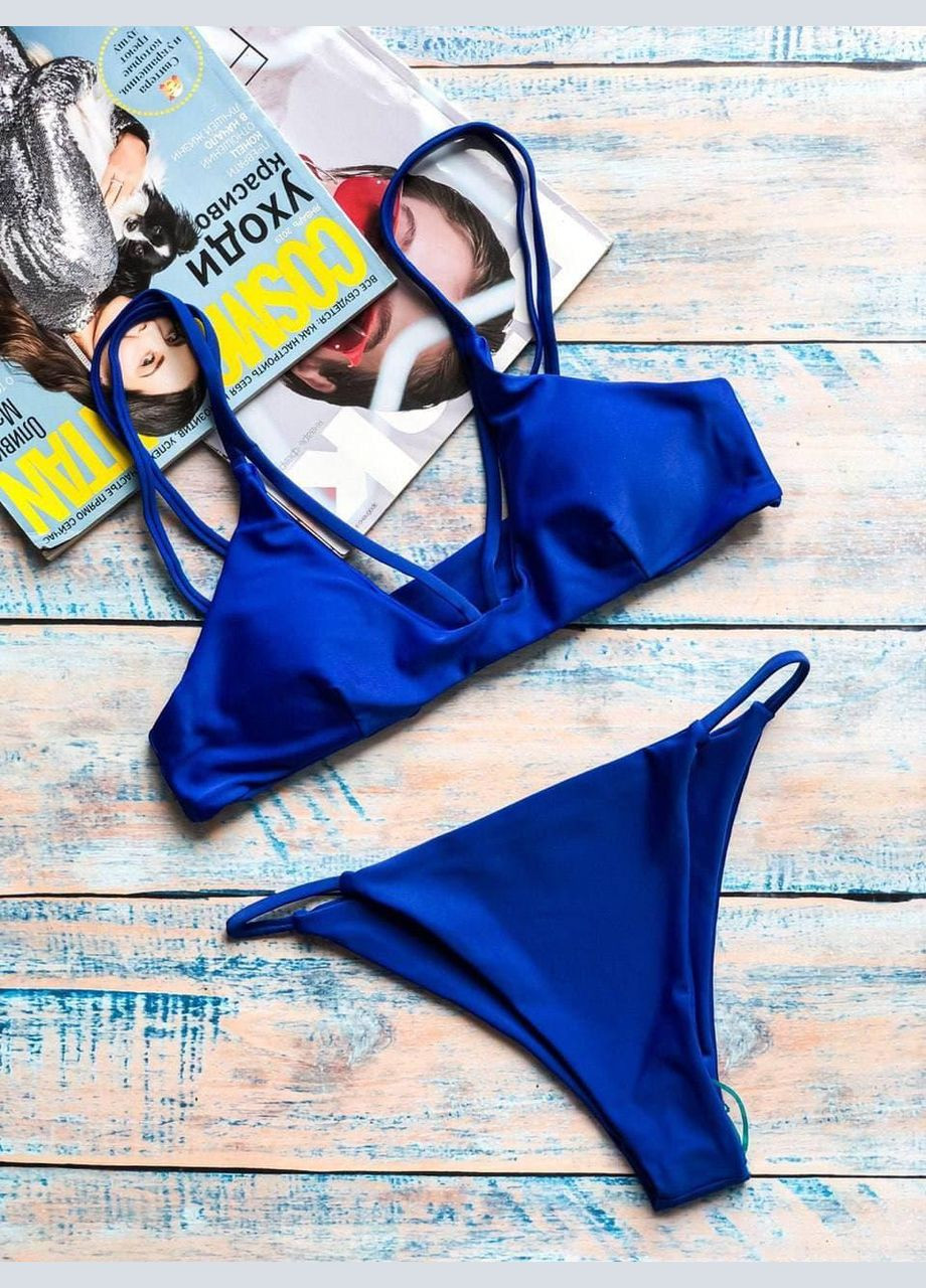 Синій літній купальник sw1174 (синій) роздільний Ghazel