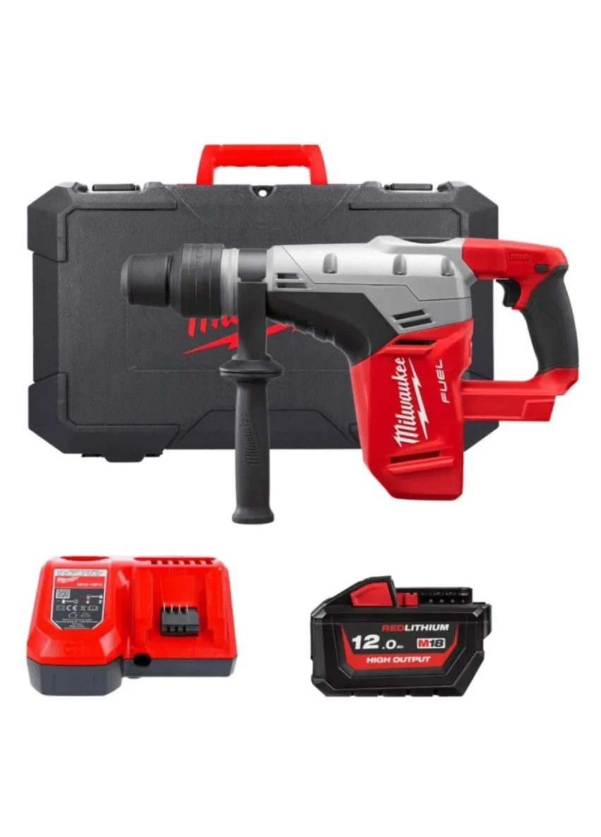 Перфоратор акумуляторний безщітковий SDS-MAX M18 CHM-121C (6,0 Дж) (ЗУ + 1акк.X12А·год + кейс) (4933471284) Milwaukee (379287669)
