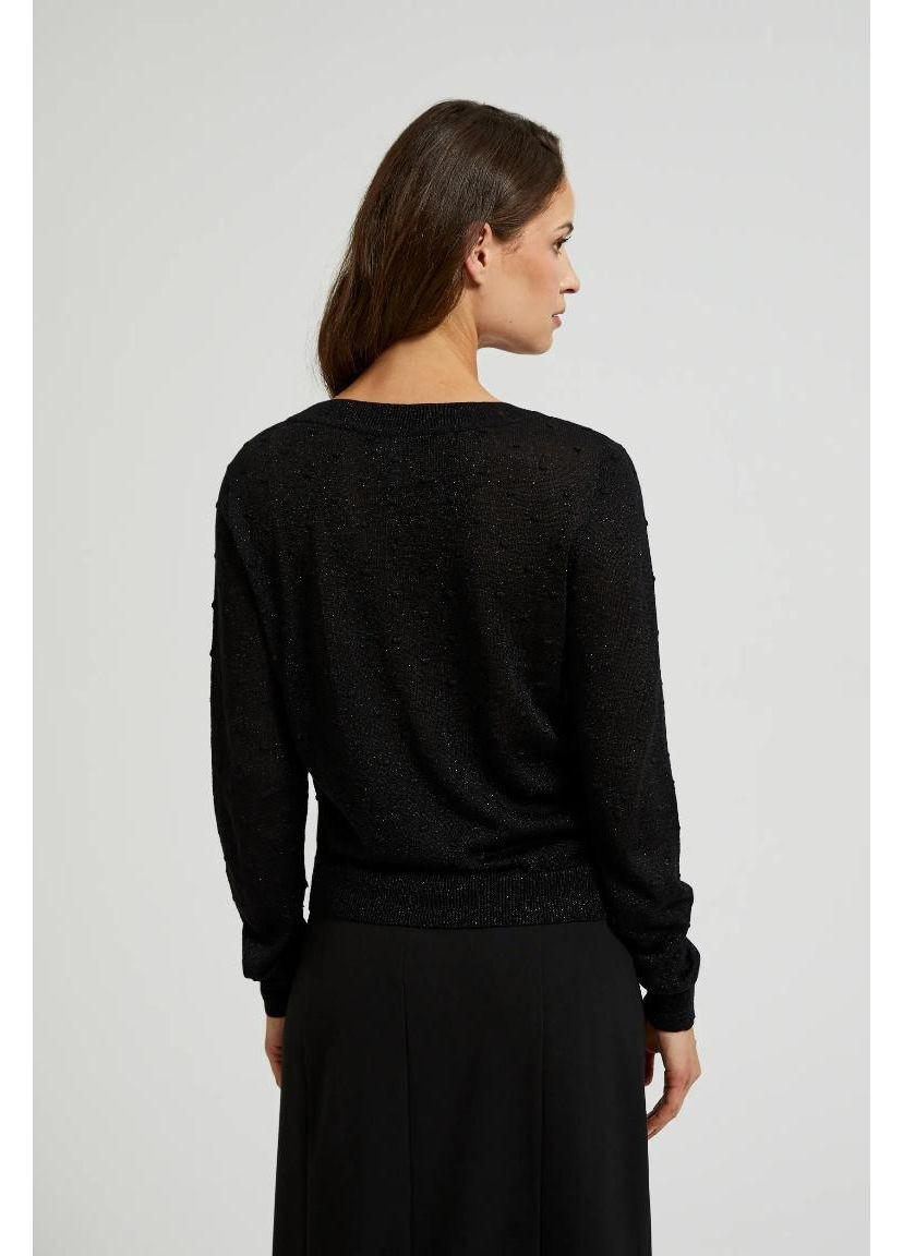 Чорний зимовий светр Moodo