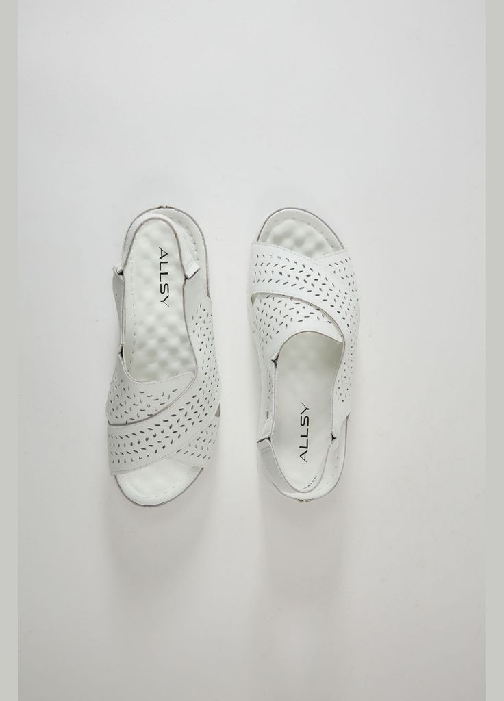 Белые босоножки 195325 ALLSY