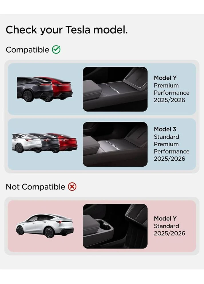 Органайзер для центральної консолі Spigen Carbon Edition для Tesla Model Y Juniper 2025 No Brand (388222794)