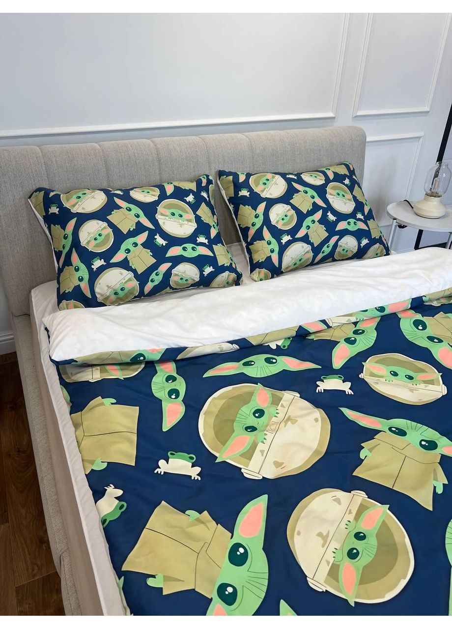 Полуторный комплект постельного белья из микросатина Йода (Yoda) Україна ТД (369657031)