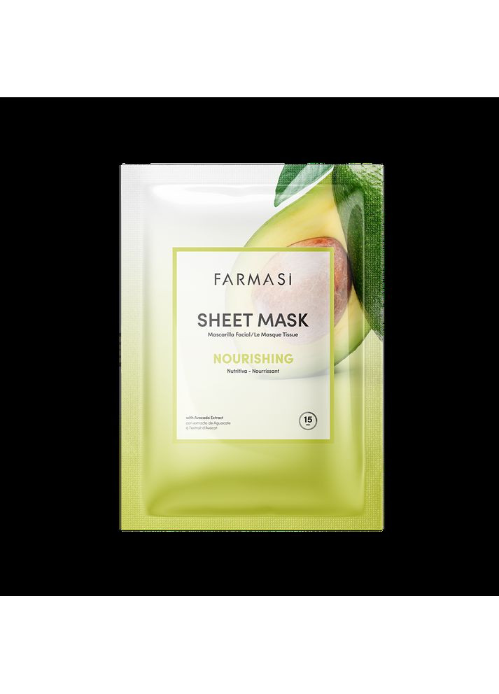 Поживна тканинна маска для обличчя з авокадо Farmasi (294944766)