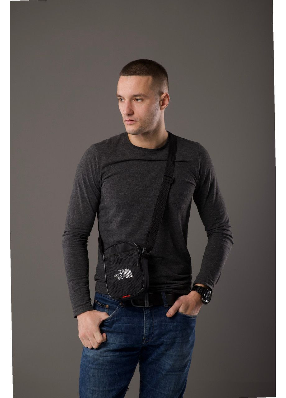 Чорна сумка чоловіча через плече - мінімалізм та зручність No Brand (365762111)