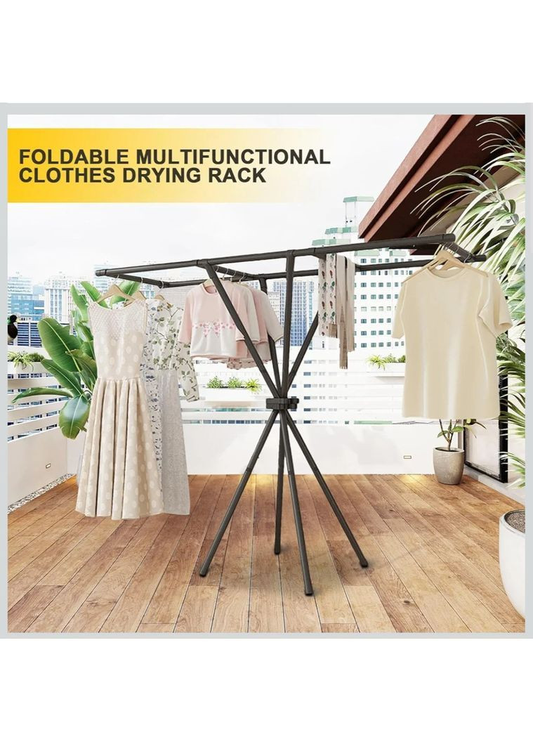 Складна вішалка для одягу 140х130х55см No Brand (370270799)