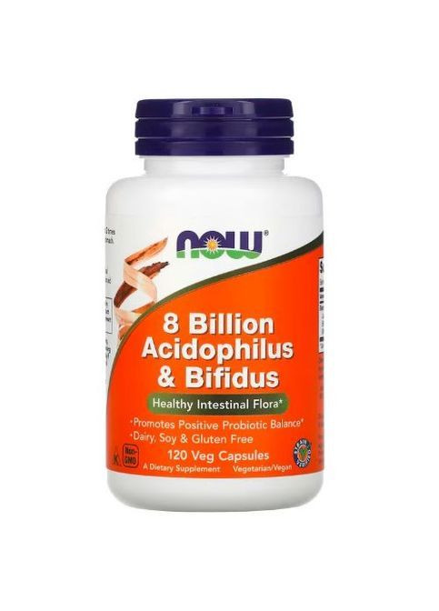 8 Billion Acidophilus & Bifidus 120 Veg Caps Now Foods (362419098)