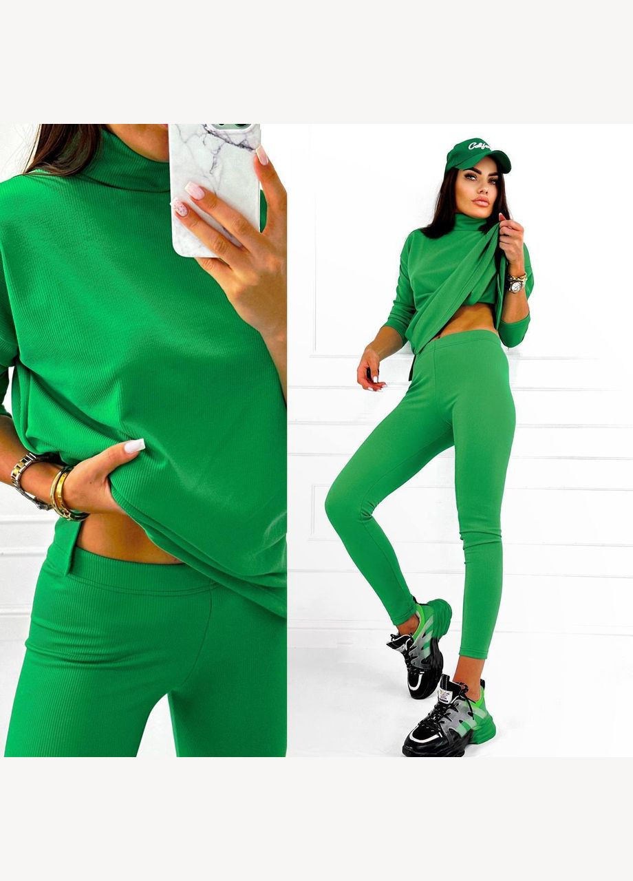 Женский костюм лосины и кофта цвет зеленый р.42/44 449991 New Trend (282926714)