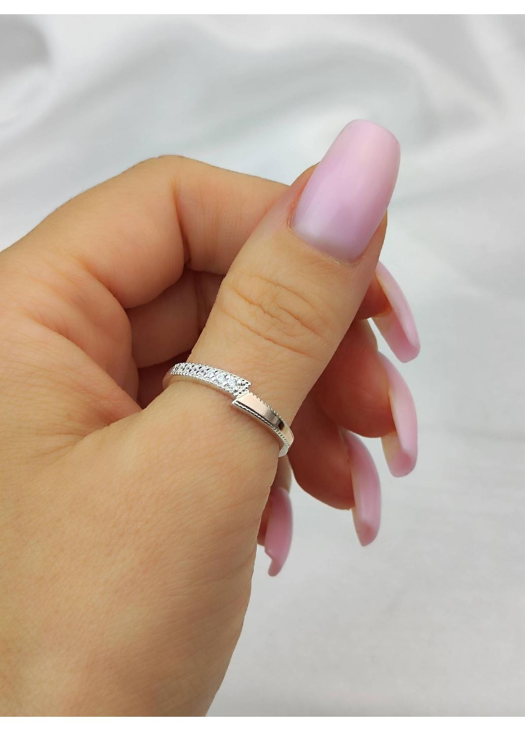 Кольцо серебряное 925 пробы с золотыми вставками 375 пробы 17р No Brand (366200270)