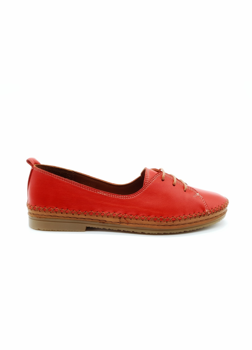 Женские туфли красные кожаные OS-17-2 23 см(р) Osso