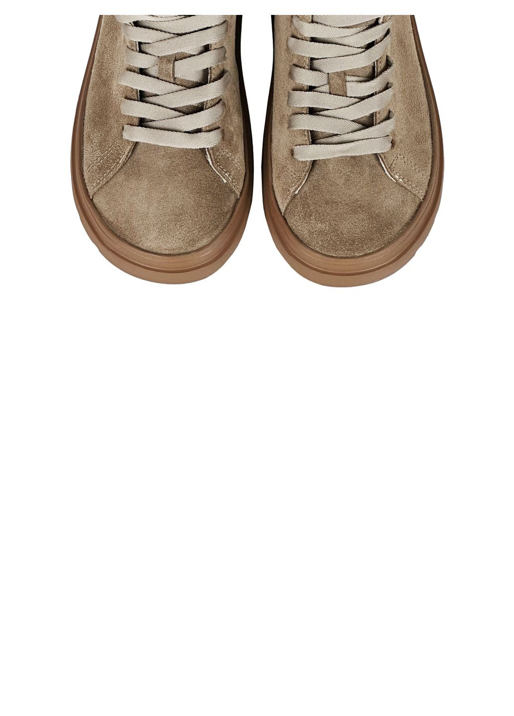 Осенние ботинки осенние ореховые из натурального спилка-замши KASANDRA из натуральной замши