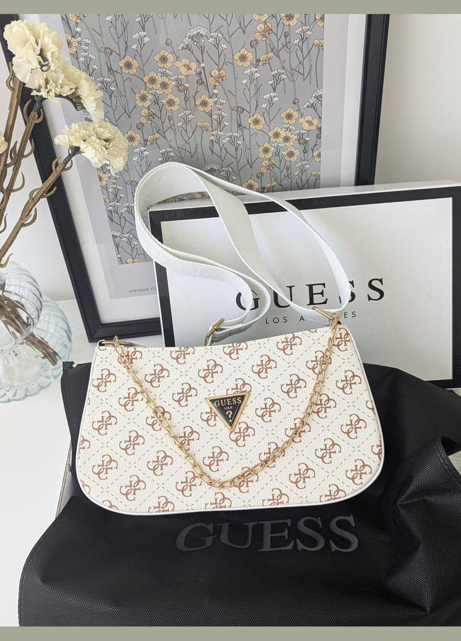 Гесс сумка женская багет с цепочкой (белый цвет) No Brand (322354314)