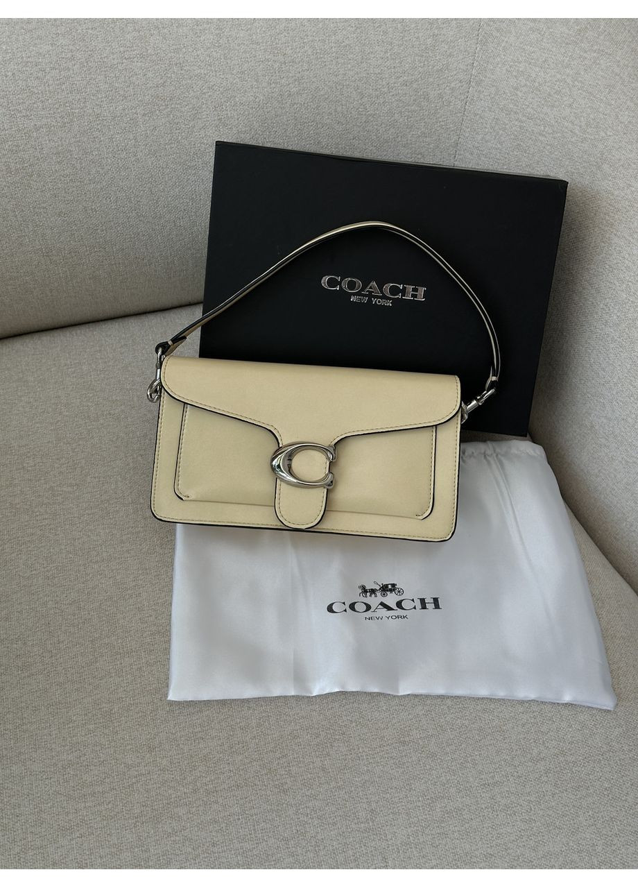 Сумка жіноча Tabby Shoulder Bag 26 in Polished Pebble Leather Yellow/Silver No Brand (367610025)