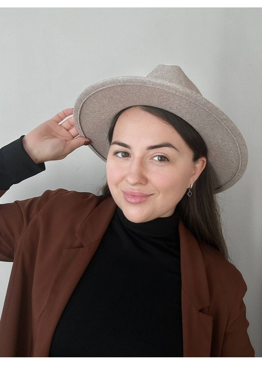 Вовняний капелюх Федора унісекс з ремінцем та регулюванням розміру Urban Classic No Brand (359481384)