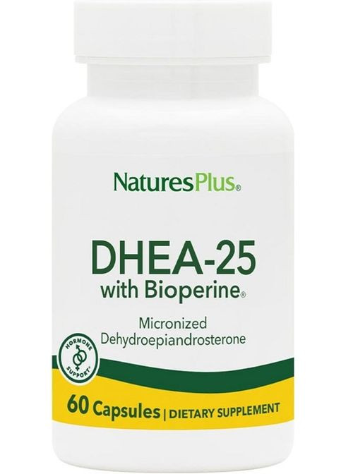 Nature's Plus DHEA-25 With Bioperine 60 Veg Caps Natures Plus (295262398)