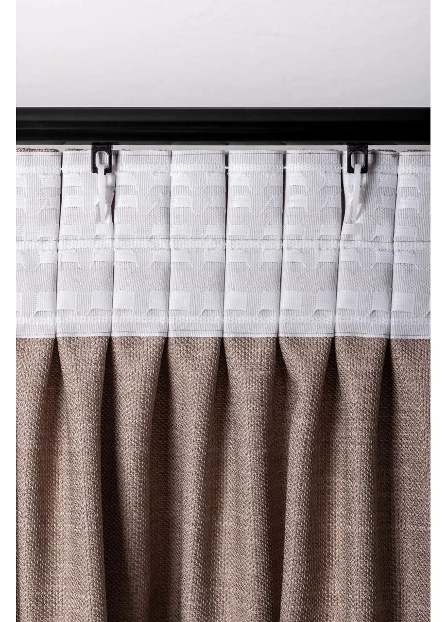 Штори з льняною структурою Elegant 2шт. 1,5м х від 2,5м до 3м HYGG (370367471)