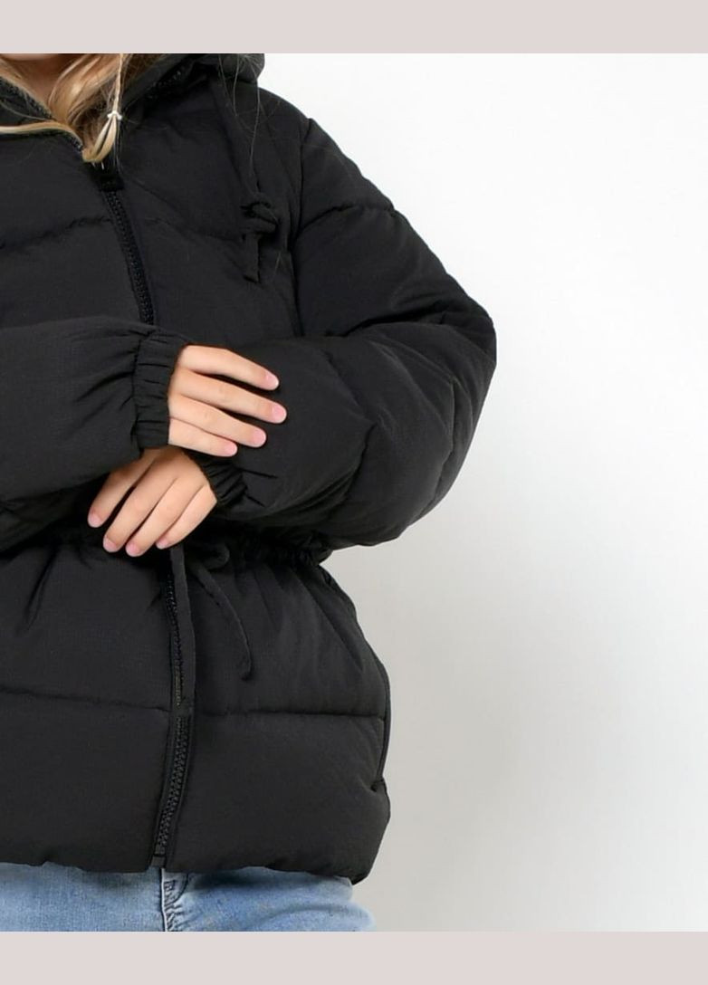 Черная зимняя пуховая куртка для девочек от 6 до 16 лет X-Woyz