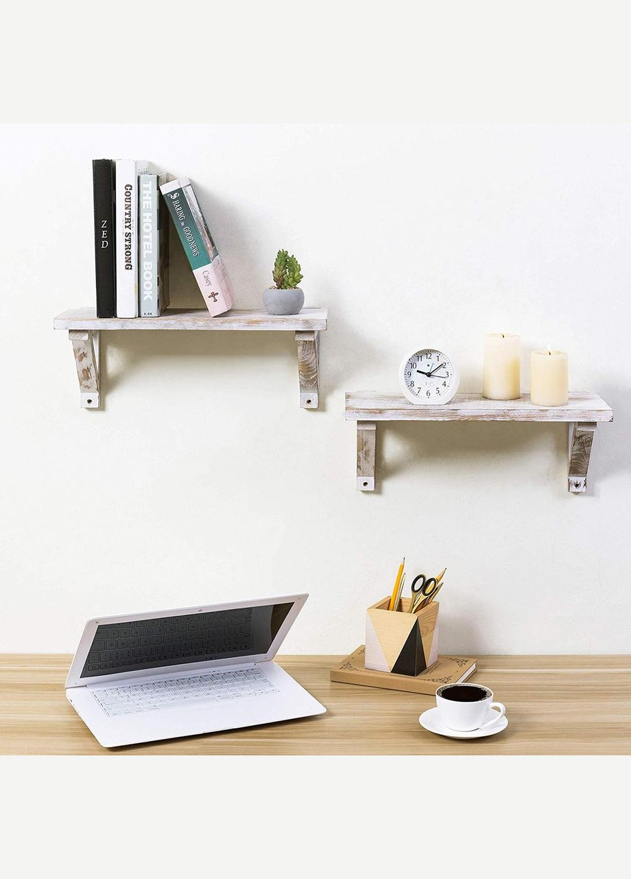 Настенная книжная полка из дерева Лолита шебби (КПГ-000527) No Brand (328080936)