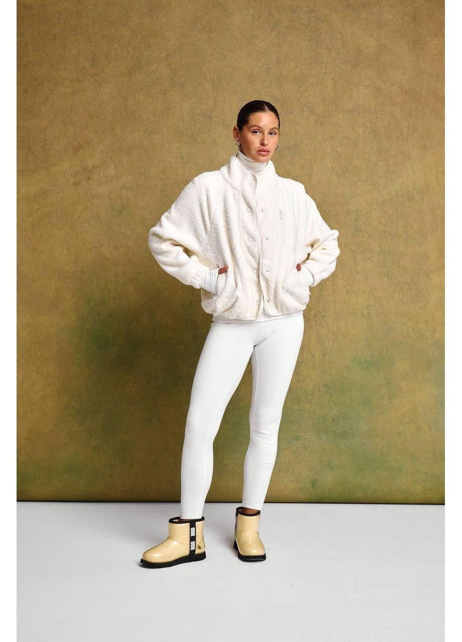 Бомбер жіночий з плюшу (тедді) на флісі (універсальний розмір) DK/DL Мода без кордонів на блискавці (366447253)