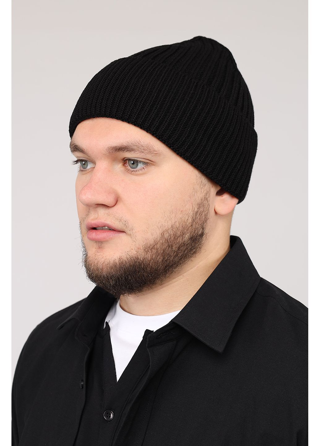Шапка мужская цвет черный CB-00280606 Yuki (363620593)
