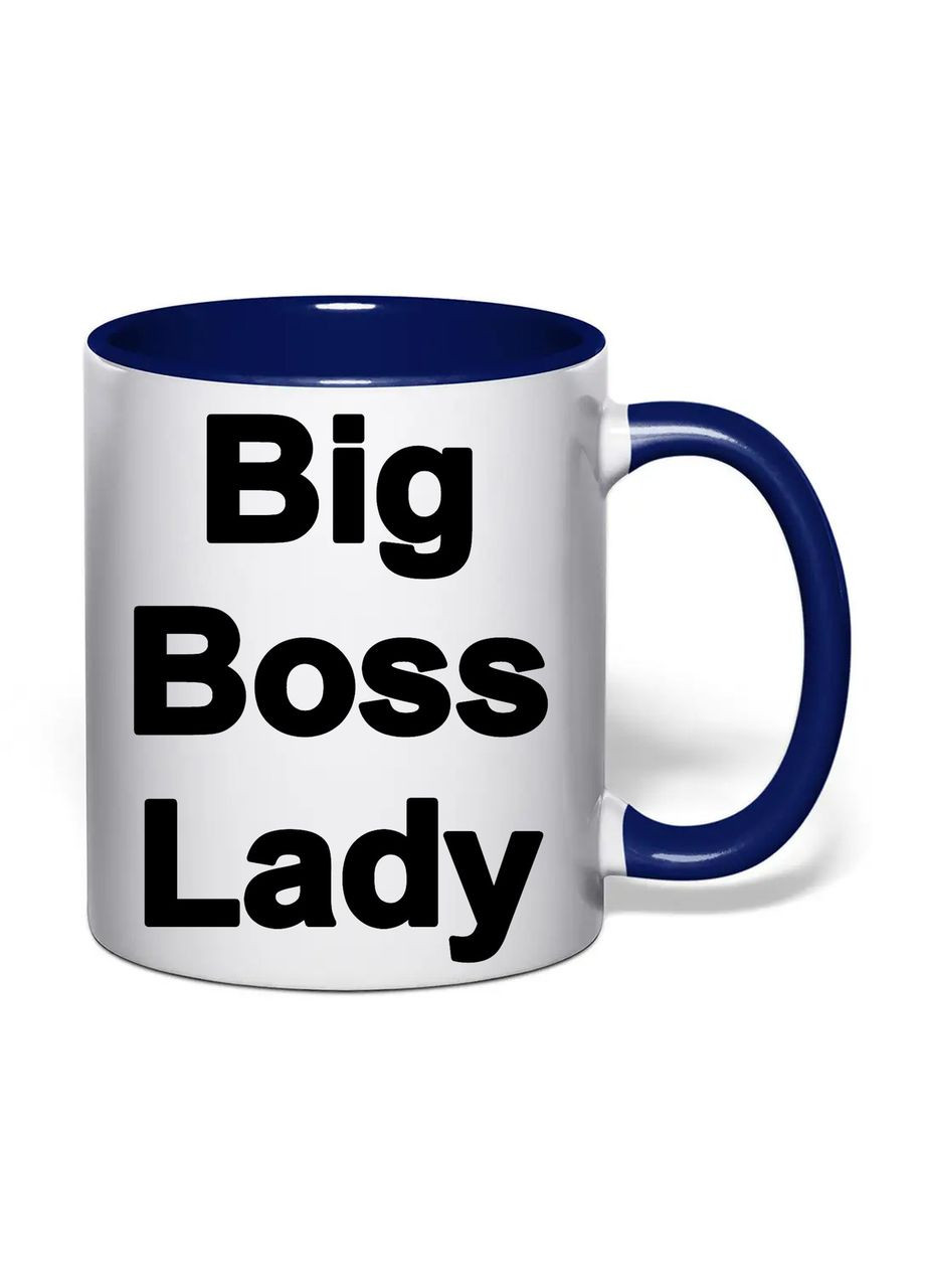 Чашка з друком "Big Boss Lady" 330 мл ( ) (34592) No Brand (370569318)