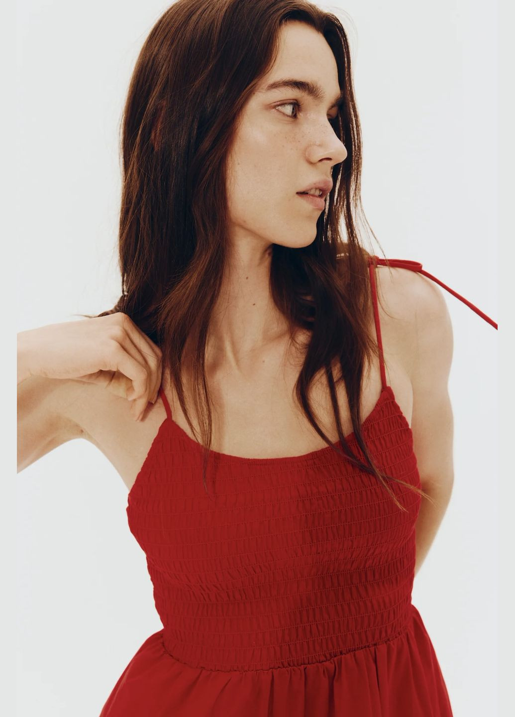 Червона сукня H&M однотонна