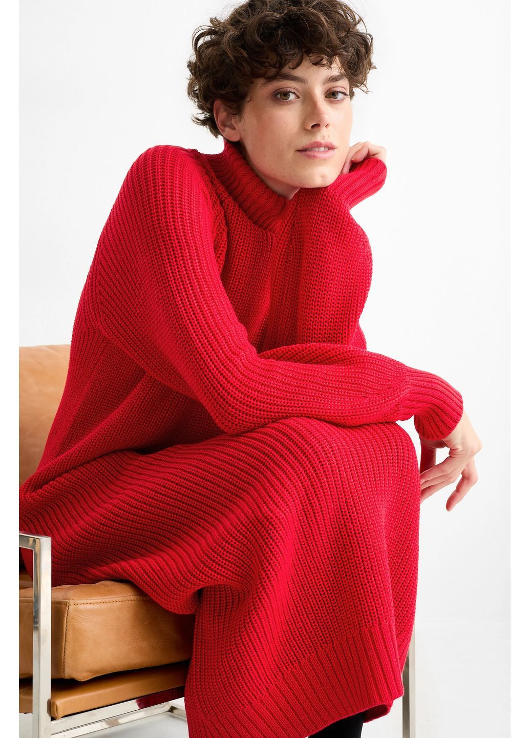 Красное платье C&A