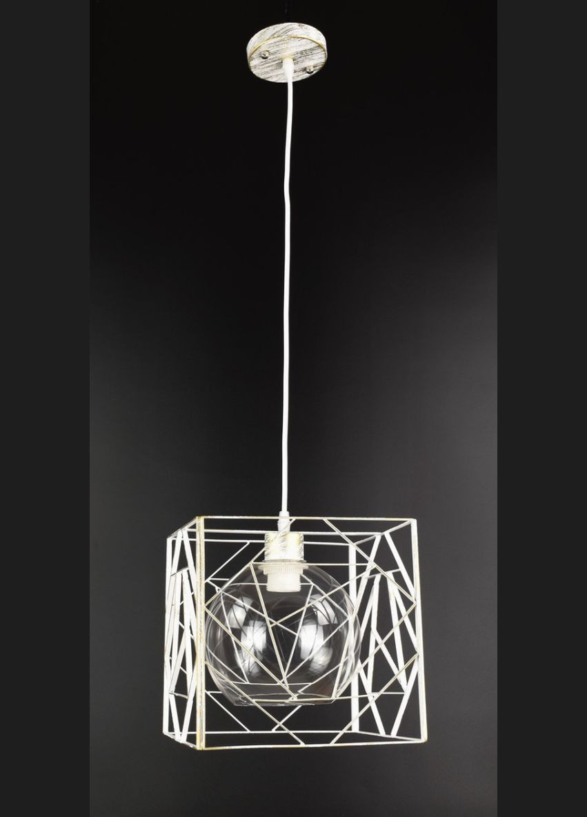 Люстра підвісна LOFT на 1 лампочку 25877 Білий 35-90х24х34 см. Sunnysky (364500533)