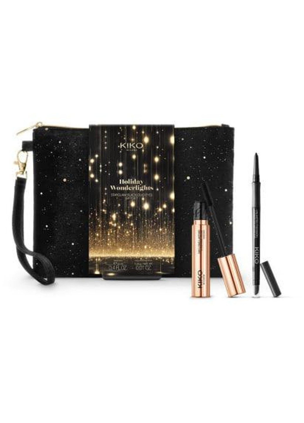 Набір для очей Holiday Wonderlights Stayglam Black Duo Eyes Gift Set Kiko Milano (316453969)