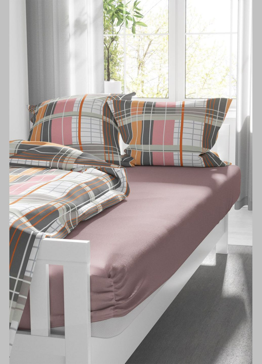 Простирадло на резинці колір бежевий ЦБ-00277763 Lelit (330274332)