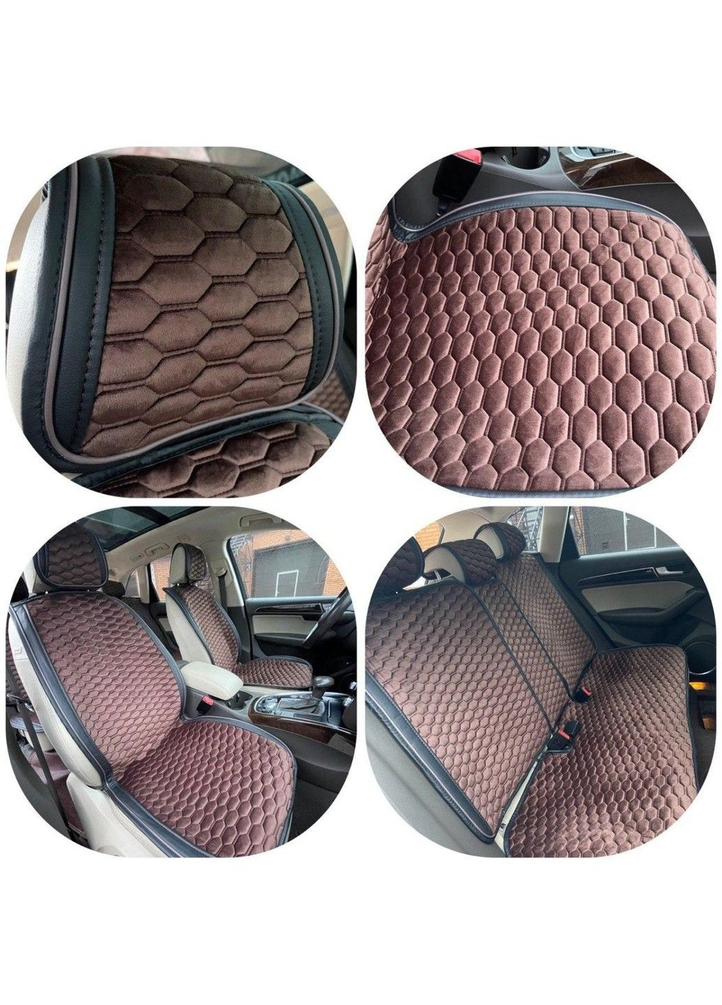 Накидки для передних сидений Алькантара Palermo Premium Черные Красный кант 2 шт S4C (338624748)