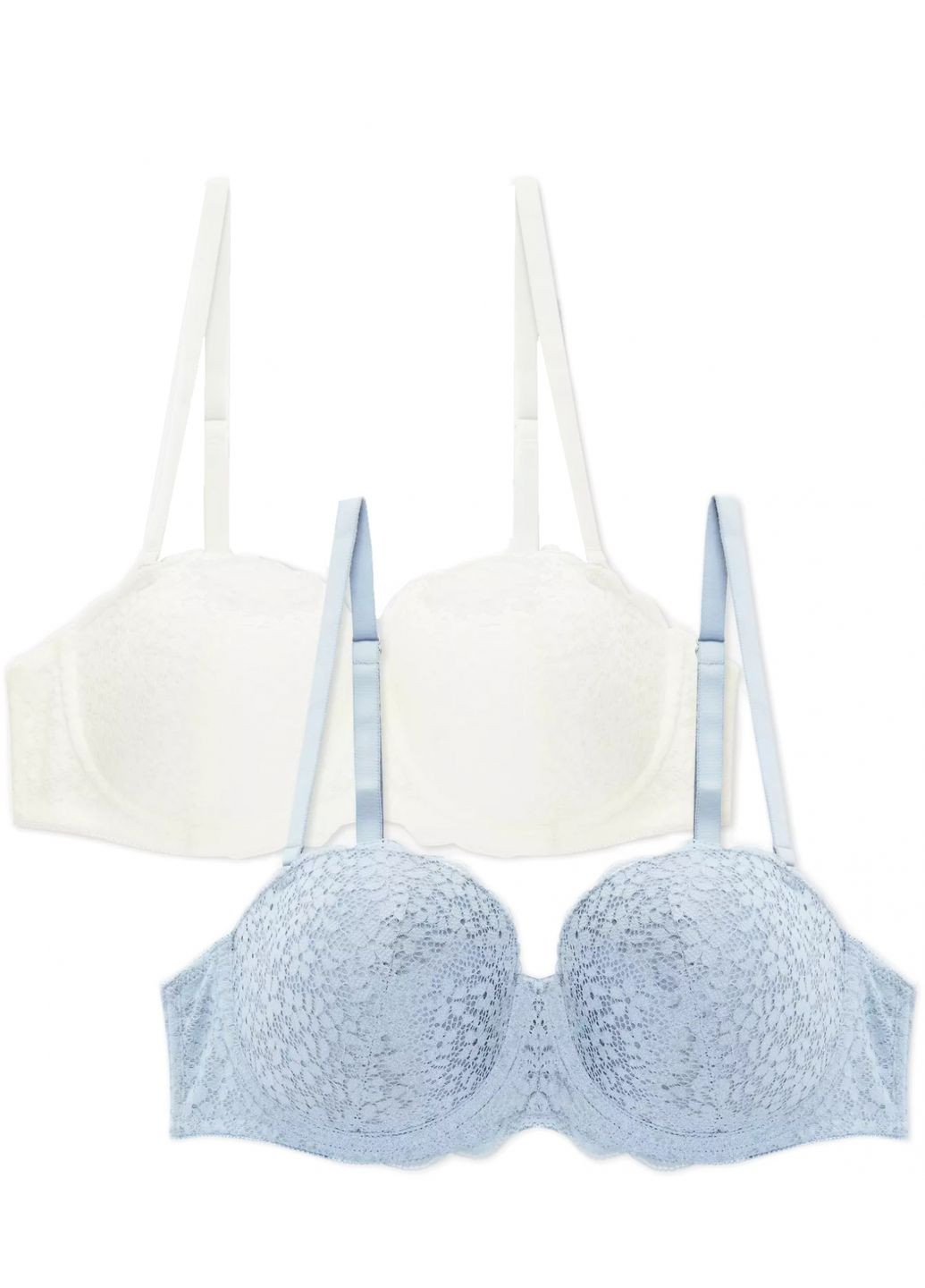 Комбінований бюстгальтер з мереживом набір 2 шт. для жінки cares 991121278-505 різнобарвний Primark мереживо, поліестер, бавовна, поліамід, трикотаж, еластан