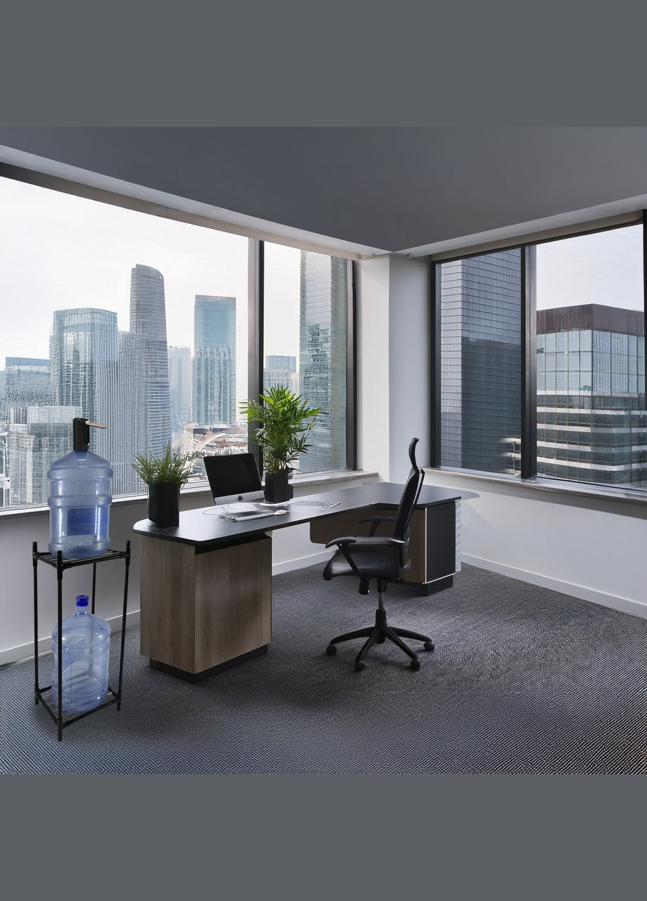 Двухуровневая подставка под бутыли 19 л Tandem Plus, металлическая, черная, на 2 бутыли Metaplant (306712452)