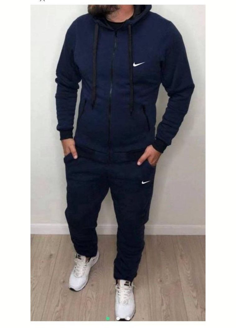 Чоловічі костюми БАТАЛ зима темно-синій No Brand (370218016)