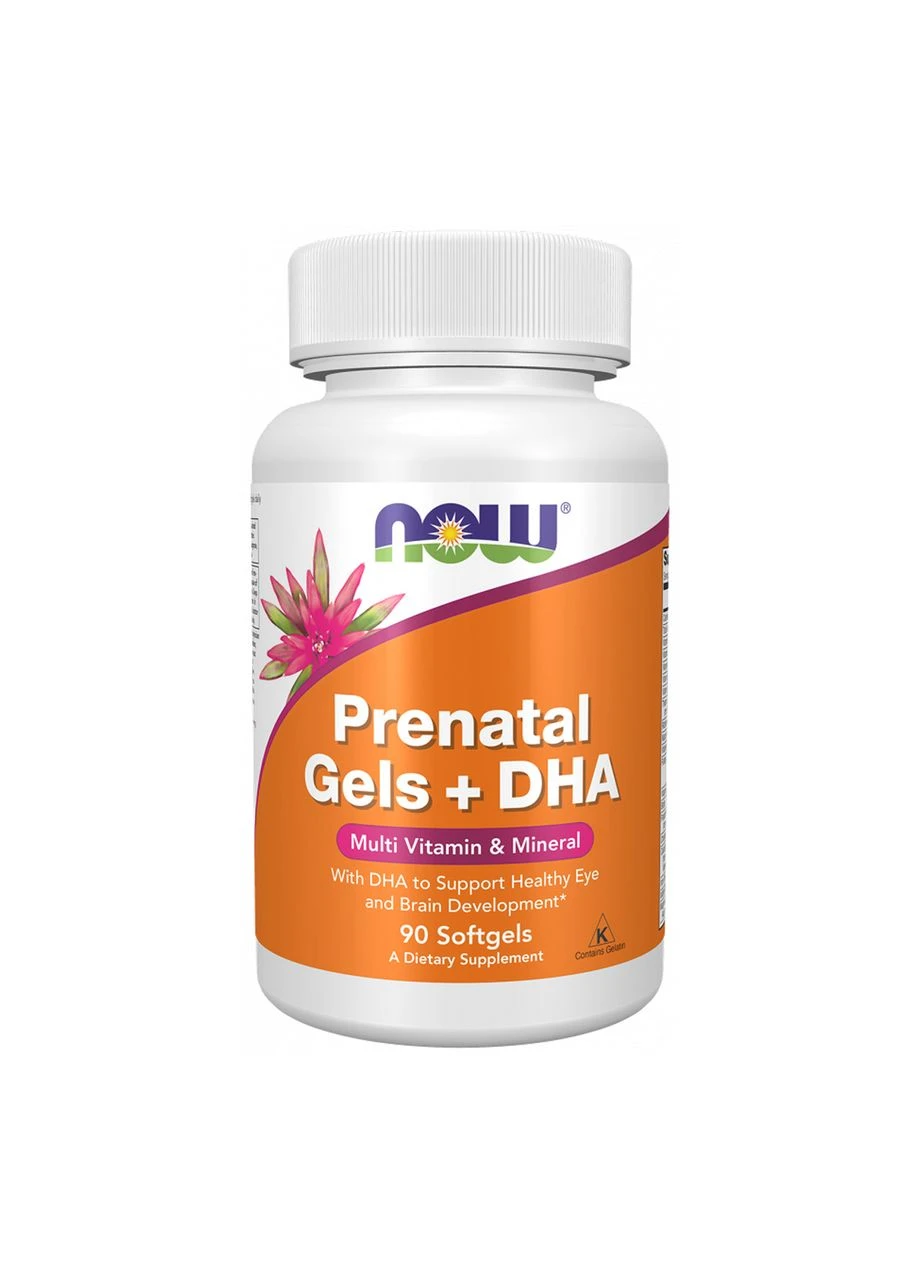 Дієтична добавка Пренатальний комплекс gels+ dha 90 м'яких капсул Now Foods (392265161)