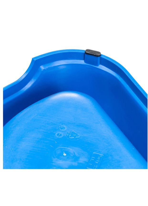 Миска для собак и котов Party 20 угловая пластиковая синяя 24x21x7 см 500 мл 71120099 Ferplast (289533768)