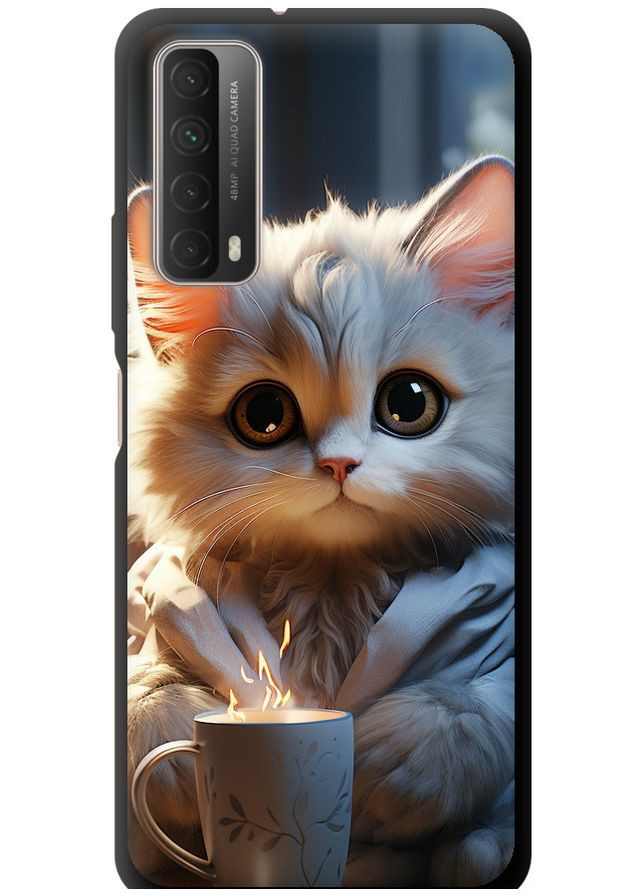 TPU чехол 'White cat' для Endorphone huawei p smart 2021 (293153356)