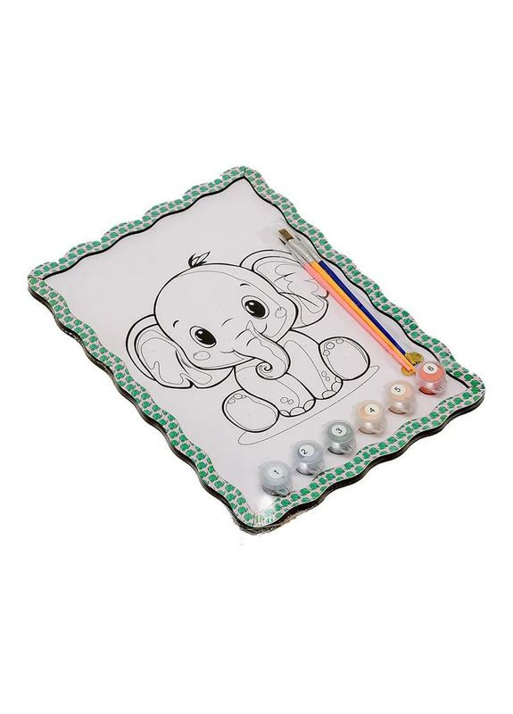 Детский набор для росписи по дереву "Слоник" Puz-22949 формат А4 No Brand (362570303)