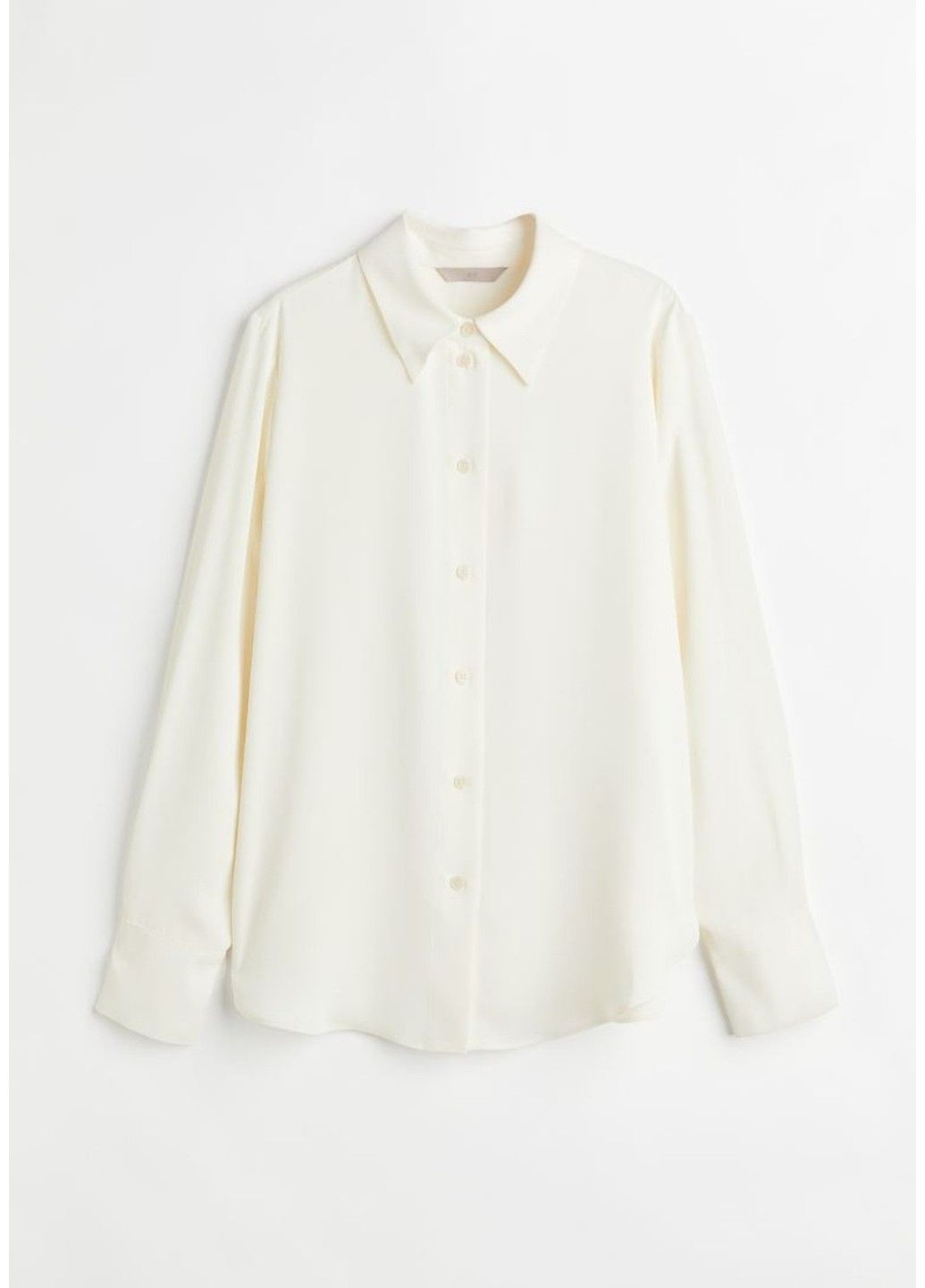 Молочная классическая рубашка H&M