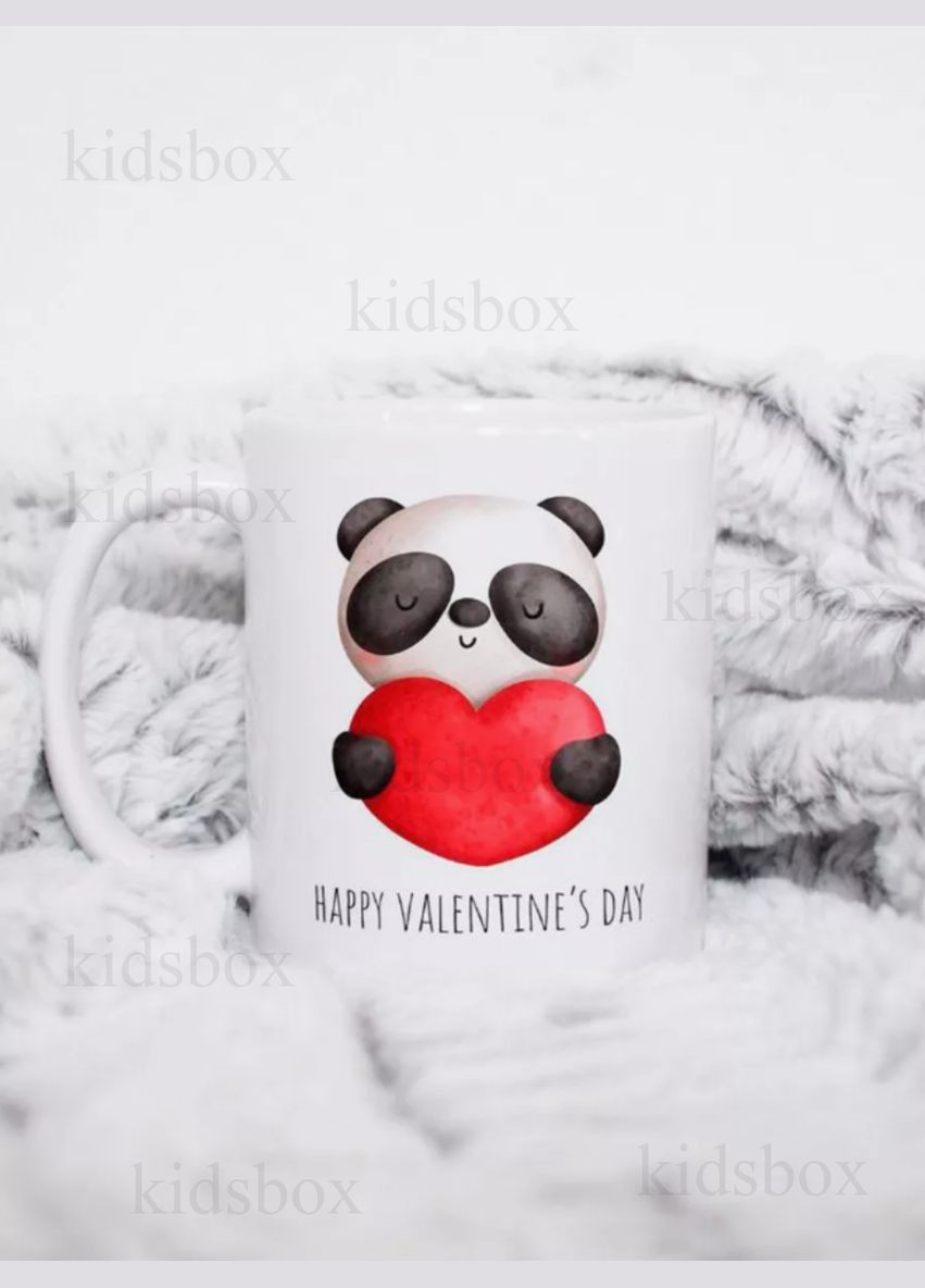 Кружка 14 лютого з принтом керамічна чашка День Святого Валентина 330 мл Uk_193 Shantou (318093558)