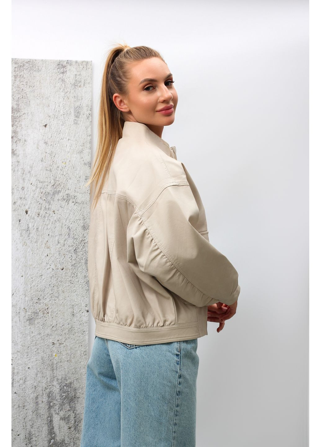 Бежева куртка жіноча m756 бежева 346491 Fashion