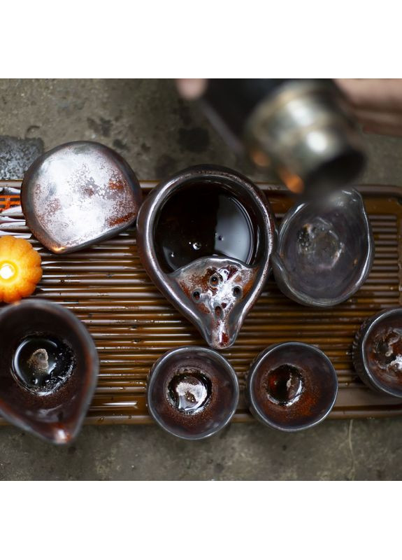 Чайний набір DRAGON`S TREASURE TEA SET (гайвань + чахай + чаху + 3 піали), 1шт Мій Чай 2546 (364551365)