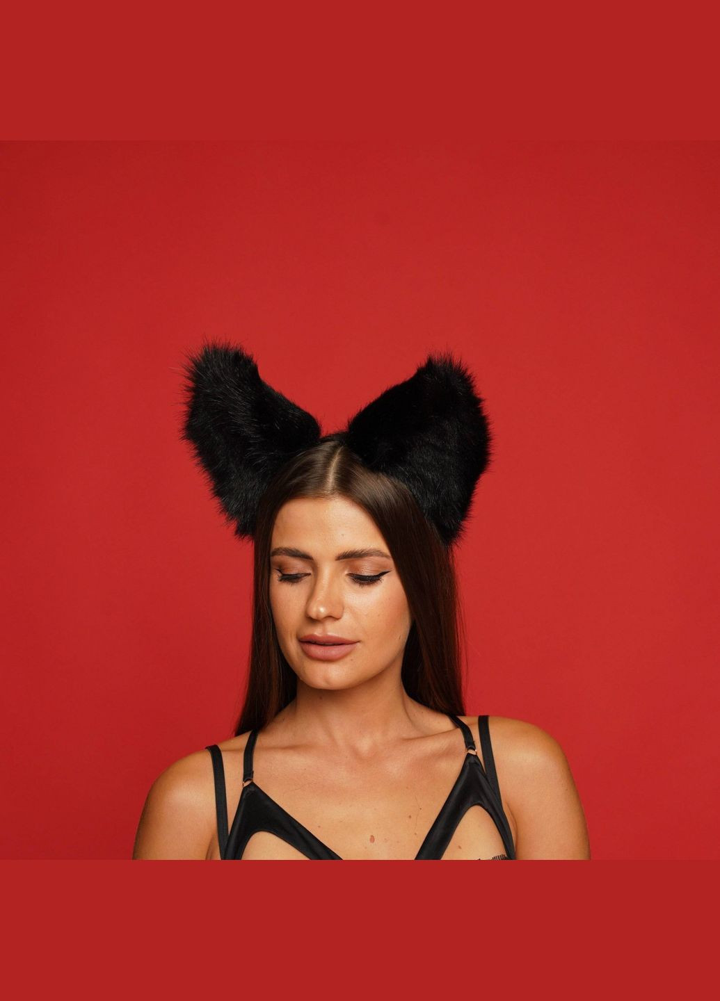 Пушистые кошачьи уши, Черные OKOVA (315148727)