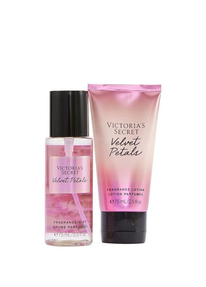 Подарочный набор косметики Velvet Petals парфюмированный спрей и лосьон для тела Victoria's Secret (282964594)