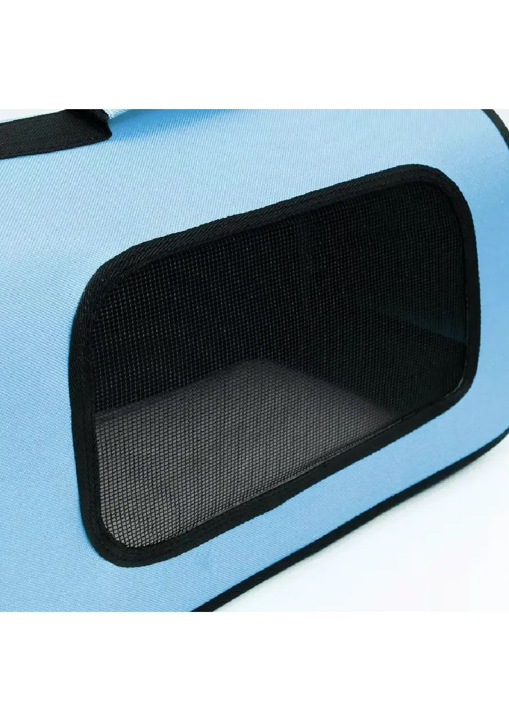 Сумка переноска для тварин кішок собак з вентиляцією кишенями ручкою ременем 52x22x29 см розмір L (477289-Prob) Блакитна Unbranded (296552117)