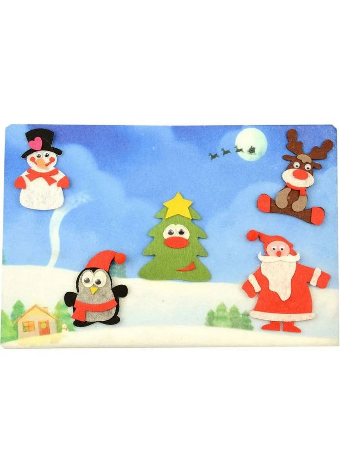 Розвивальна гра з фетру "Новий рік" (ПФ-012) PF-012 УМНЯШКА (316267913)