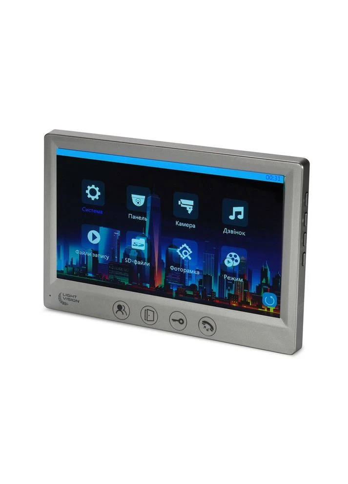 Відеодомофон 7" AMSTERDAM FHD Grey (82-00237) Light Vision (382242069)