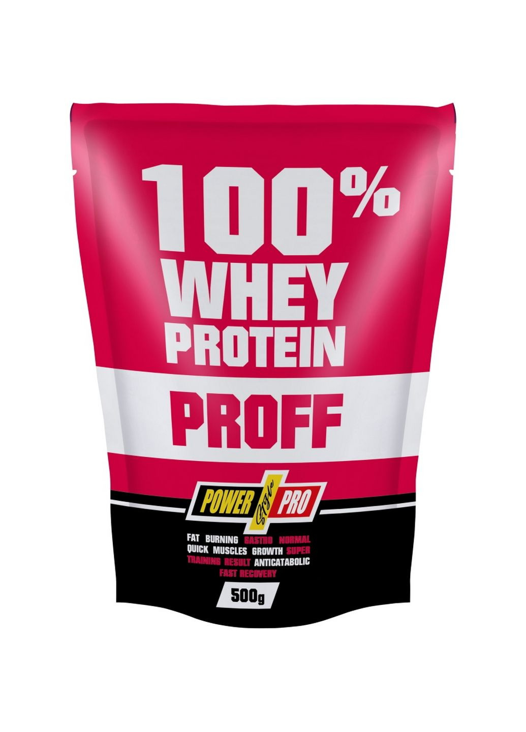 Протеин 100% Whey Protein Proff, 500 грамм Клубника Power Pro (293419794)