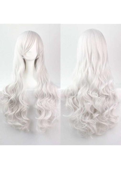 Парик волнистый аниме 80 см косплей "Голубой" No Brand (366892025)