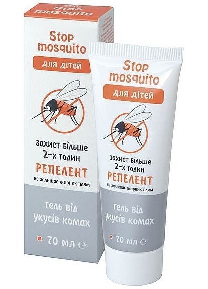 Репеллентный гель для детей Stop Mosquito 70ml (1438898-31107370) Фармаком (368665888)