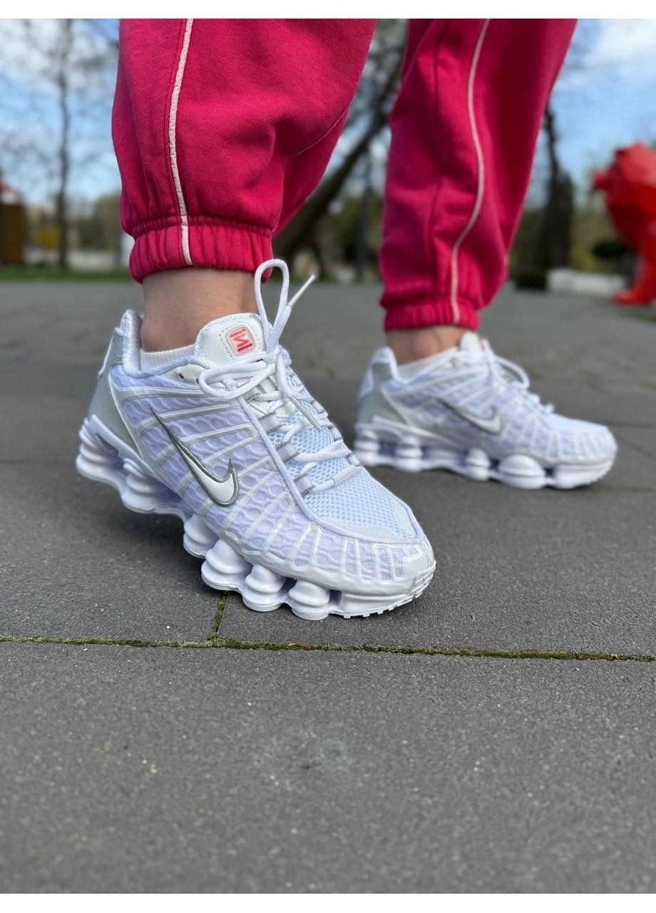 КРОСІВКИ ЖІНОЧІ NIKE SHOX TL WHITE НАЙК ШОКС ТЛ No Brand білі демісезони (367171283)
